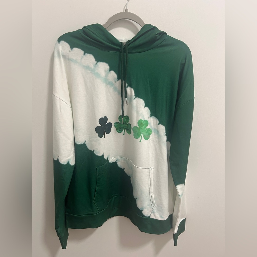 Tie Die Shamrock Hoodie